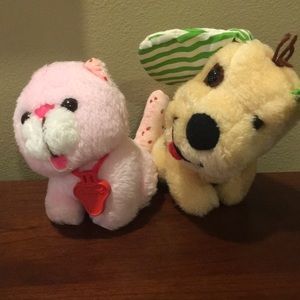 Vtg Strawberry Shortcake Pupcake & Custard plush